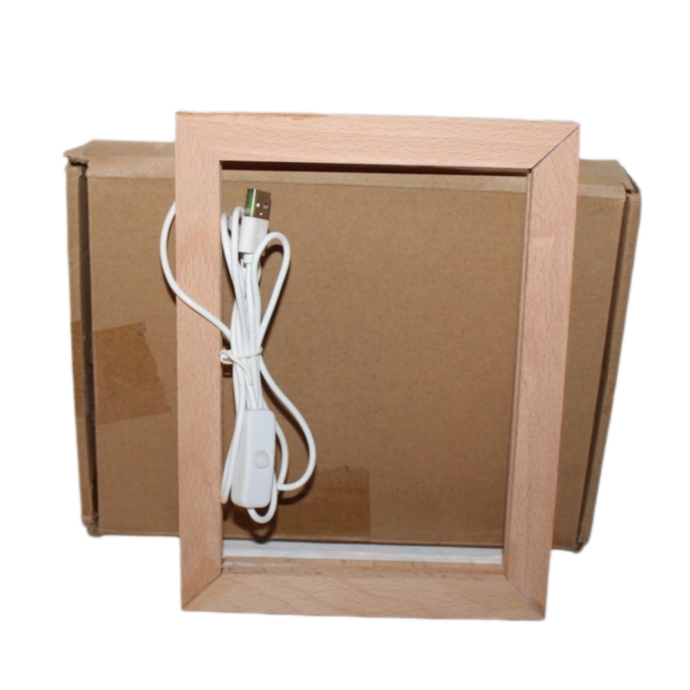 LED Lights Wooden Photo Frame - Picture 10 of 15